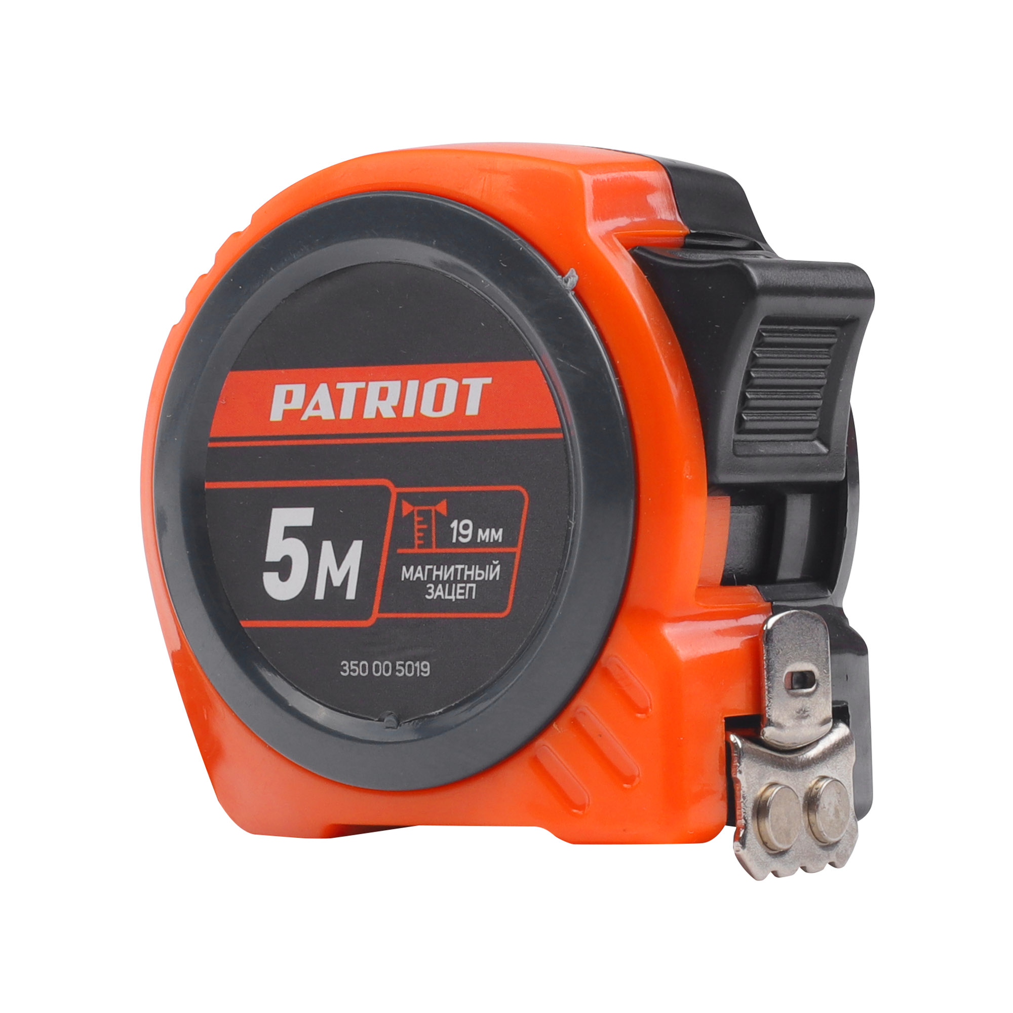 Рулетка измерительная PATRIOT MTP-5-19 рулетка измерительная patriot mtp 5 25 магнитный зацеп длина 5м