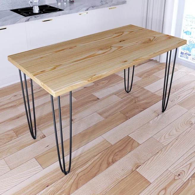 

Стол кухонный Solarius Loft металл-дерево 130х75х75 без покрытия с черными ножками, Loft металл-дерево 130х75х75