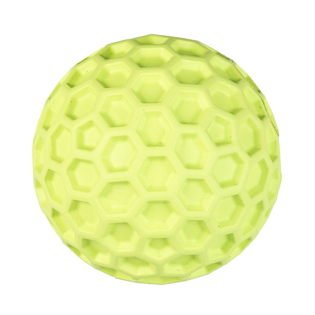 Игрушка для собак резиновая DUVO+ Шестигранный мячик, салатовая, 5.5х5.5х5.5см