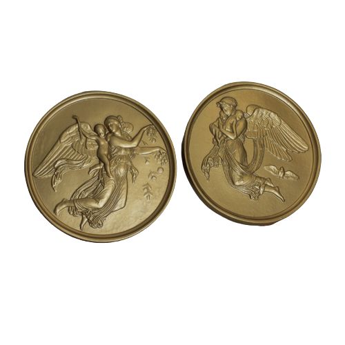 фото Статуэтка zlatdecor два медальона золотистый