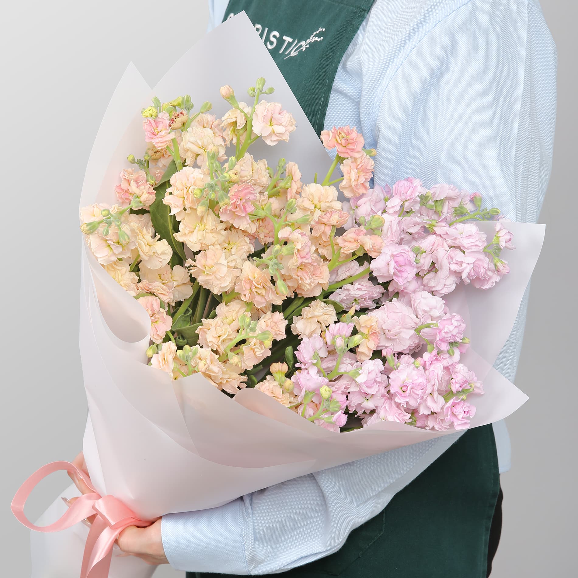 

Букет Studio Floristic из маттиол 9 шт 50 см Сказочное утро кремовый