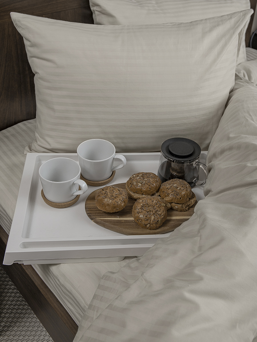 фото Комплект постельного белья amore mio 2-спальный, хлопок, кремовый, 2 наволочки 50х70