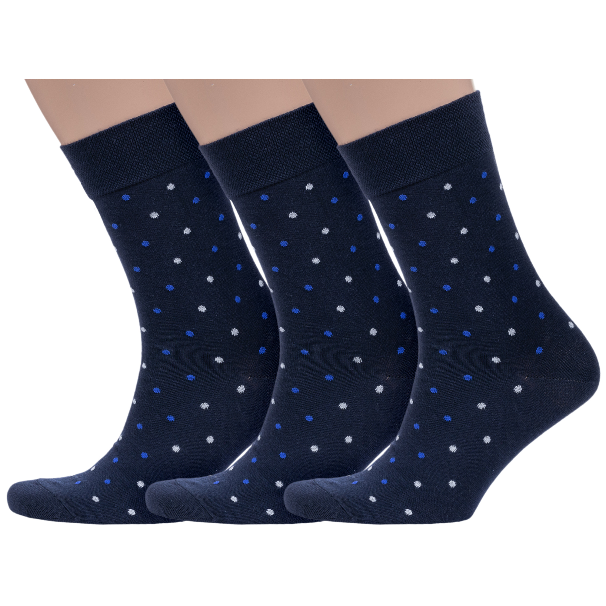 

Комплект носков мужских MoscowSocksClub msk3-М02 синих 29, msk3-М02
