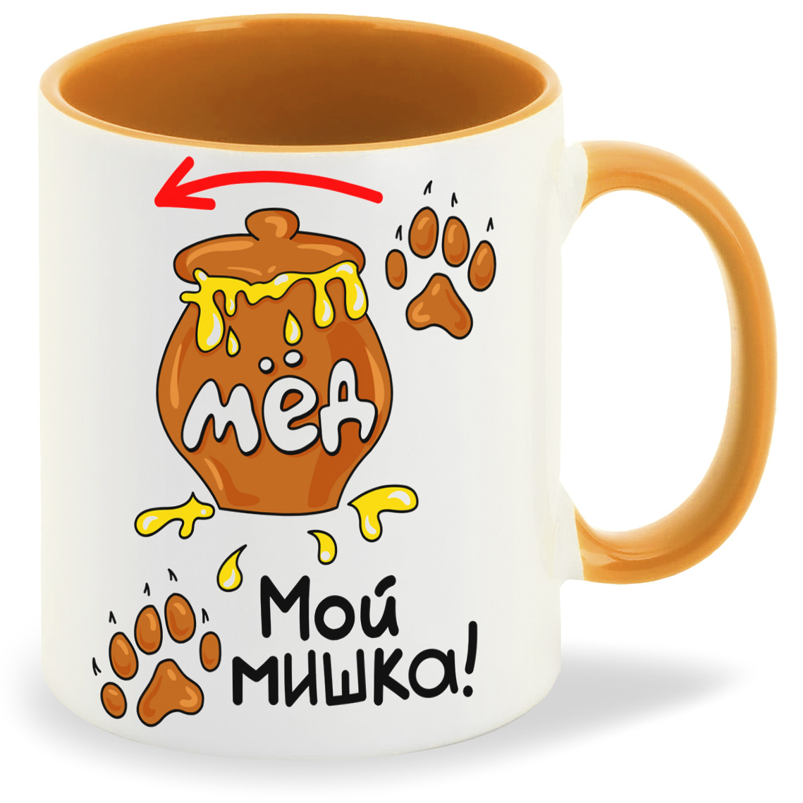 

Кружка CoolPodarok Мой мишка есть пара, Мой мишка есть пара