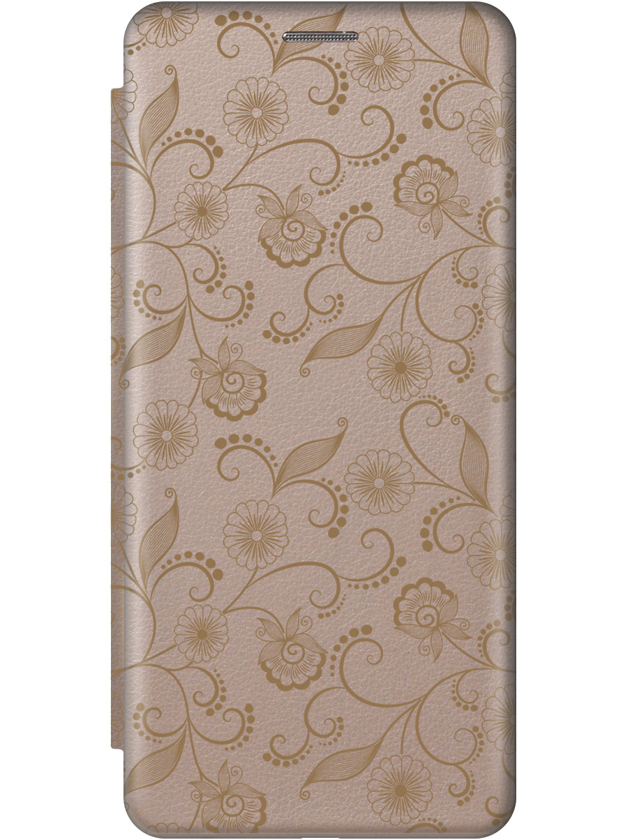 

Чехол-книжка на Samsung Galaxy A05s "Elegant pattern 8" золотой, Золотистый, 20001458