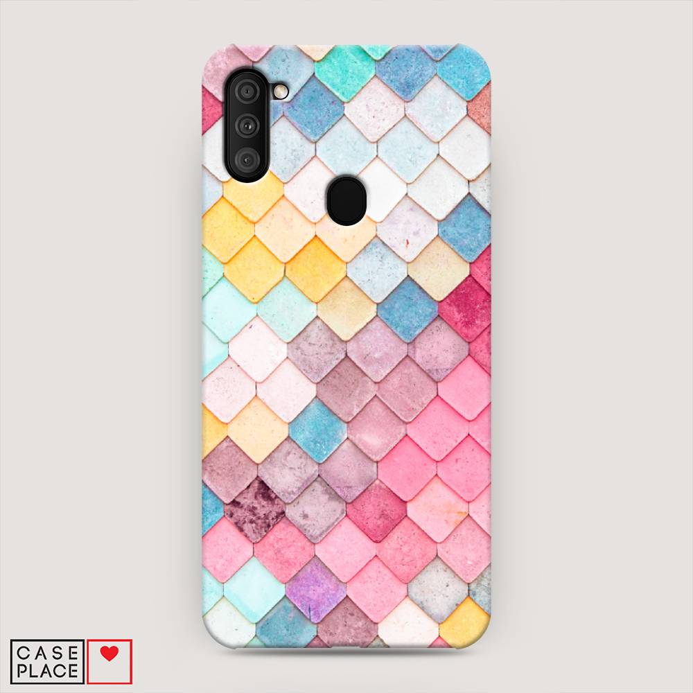 

Пластиковый чехол "Нежные ромбики" на Samsung Galaxy A11, 2100120-3