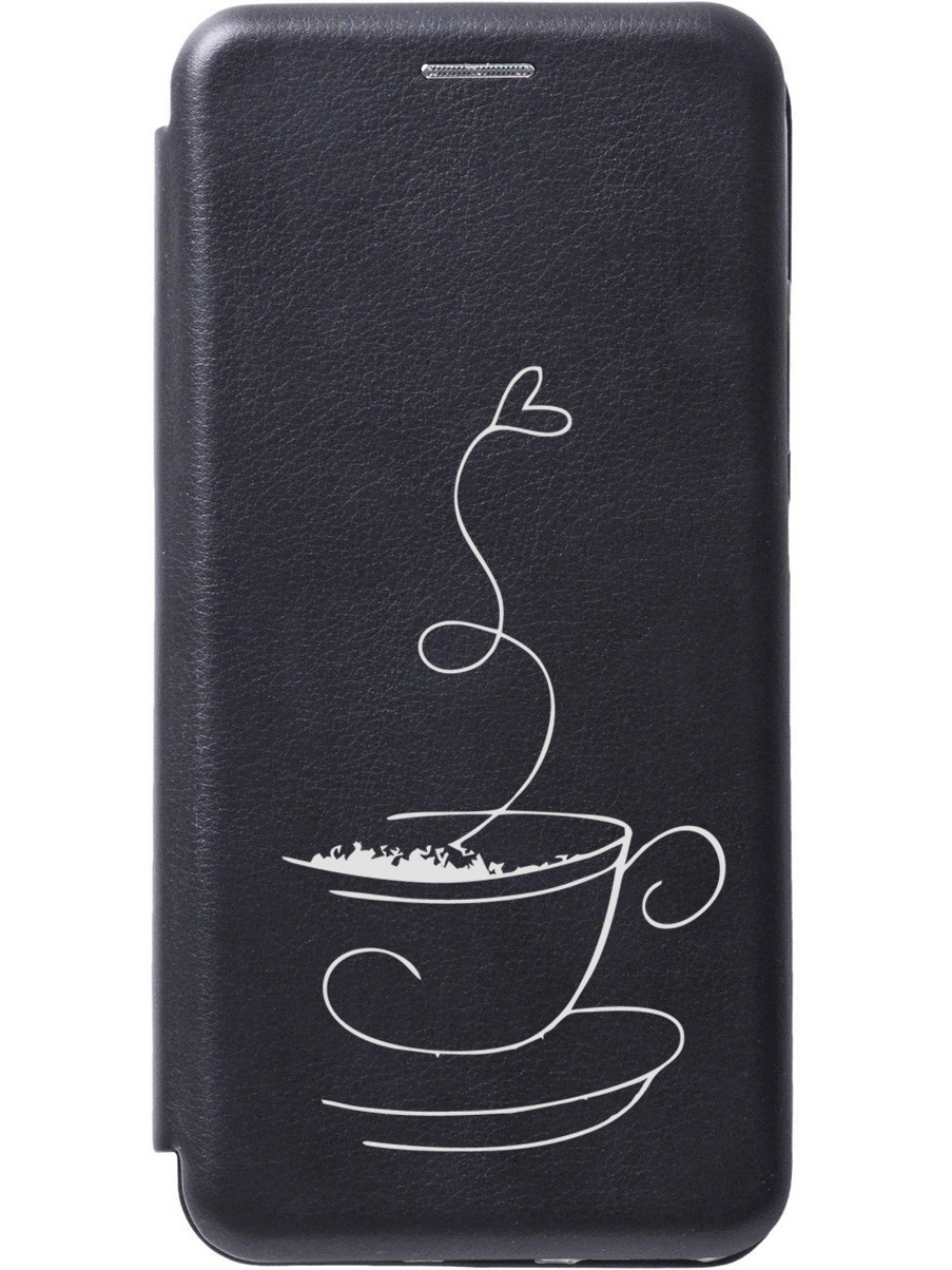 

Чехол-книжка на Samsung Galaxy A05s "Coffee Love W" черный, Черный;белый, 20001458