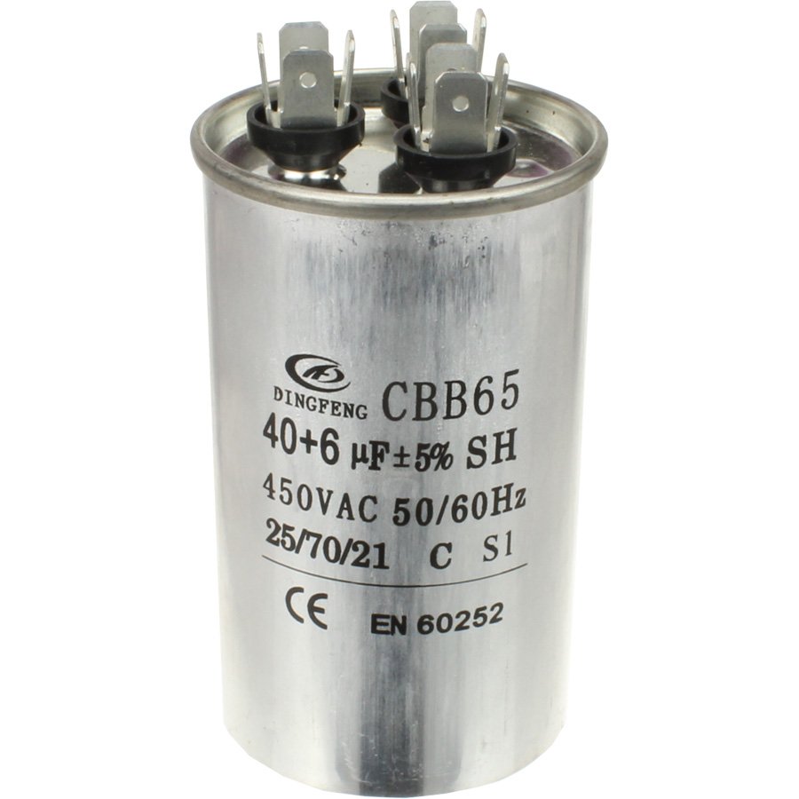 

Конденсатор 40/450V 50/60Hz (5%) пускач для кондиционеров СВВ65