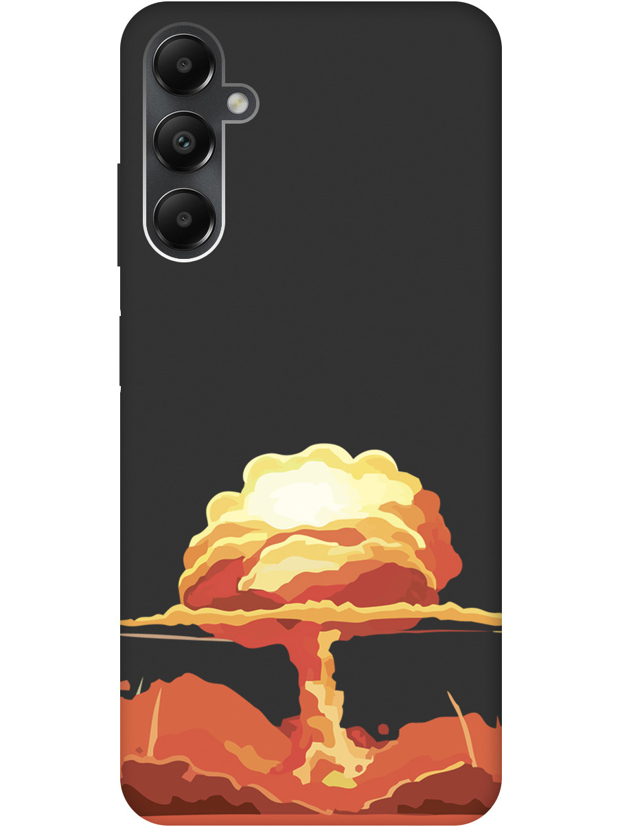 

Матовый Soft Touch силиконовый чехол на Samsung Galaxy A05s "Boom" черный, Черный;красный, 20001457