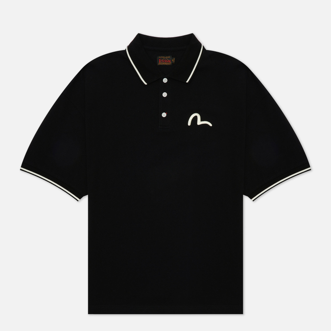 

Футболка-поло мужская Evisu 2ESHTM2PS603BZCT-BLKX черная M, 2ESHTM2PS603BZCT-BLKX