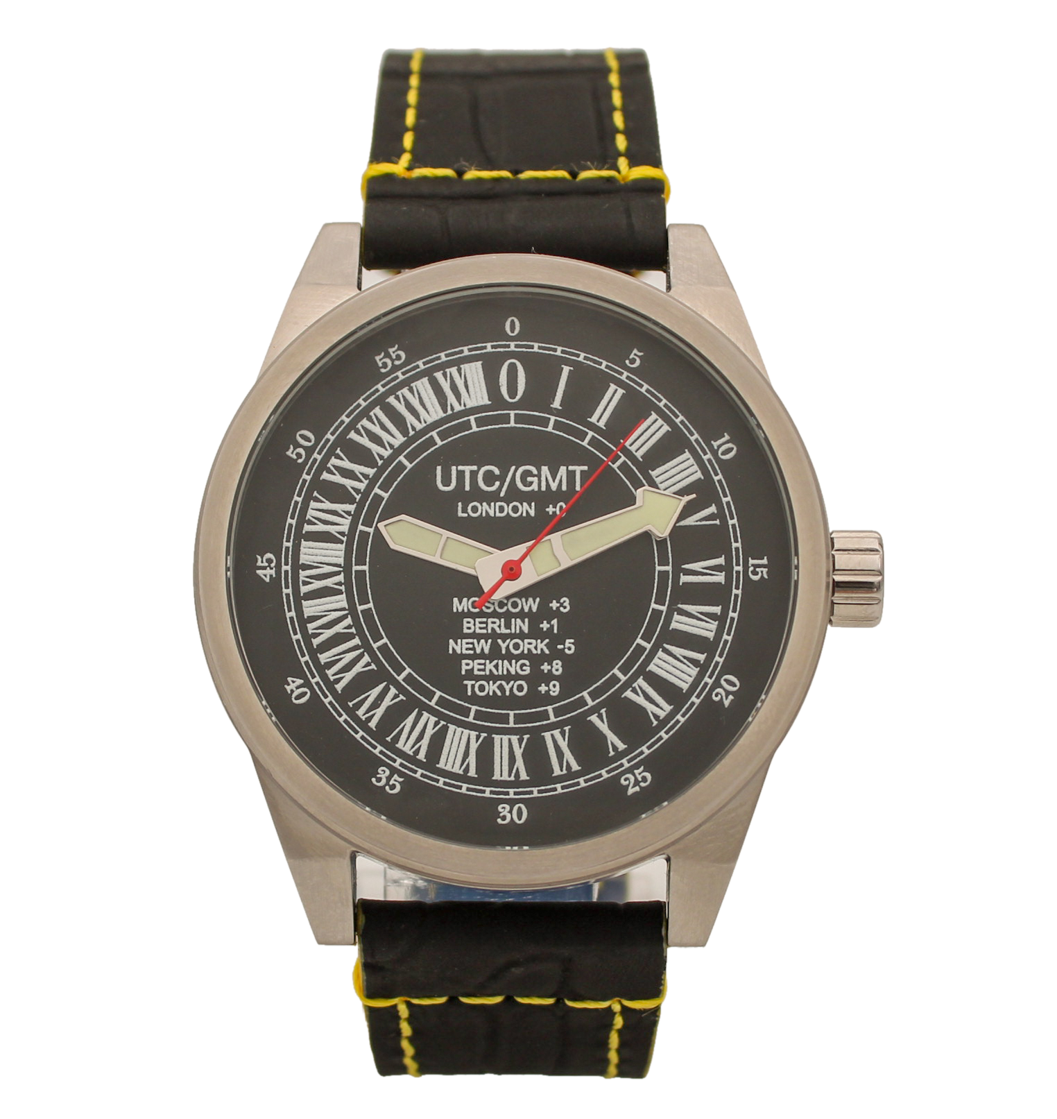 фото Наручные часы мужские watch triumph utc / gmt черные