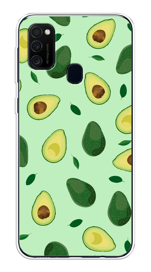 

Чехол на Samsung Galaxy M21/M30s "Blue avocado", Коричневый;зеленый, 29850-1