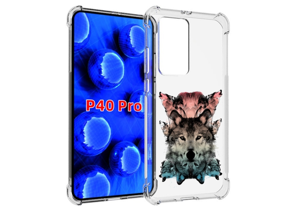 

Чехол MyPads стая для Huawei P40 Pro противоударный, Прозрачный, Tocco