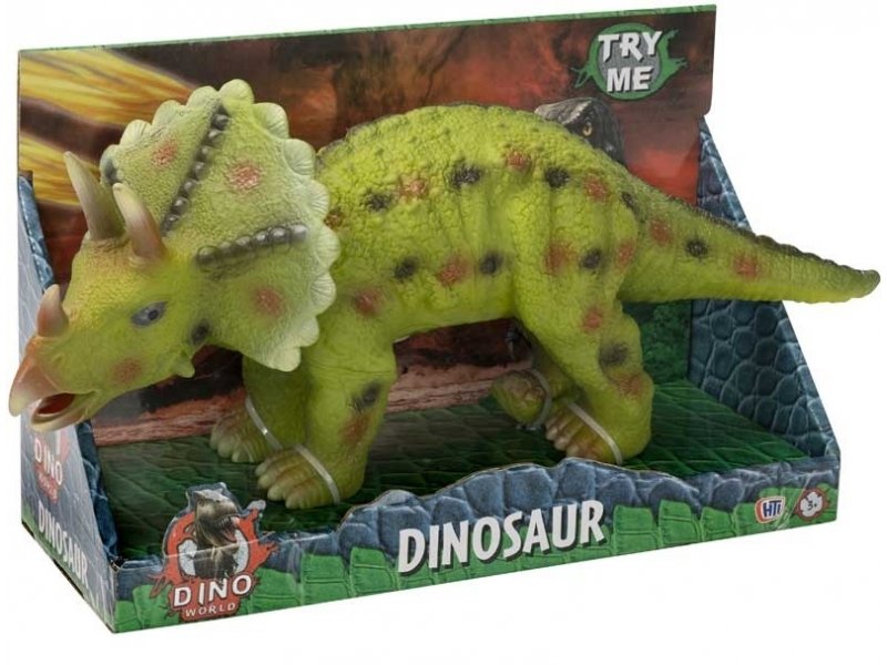 фото Фигурка dino world динозавр трицератопс 28 см