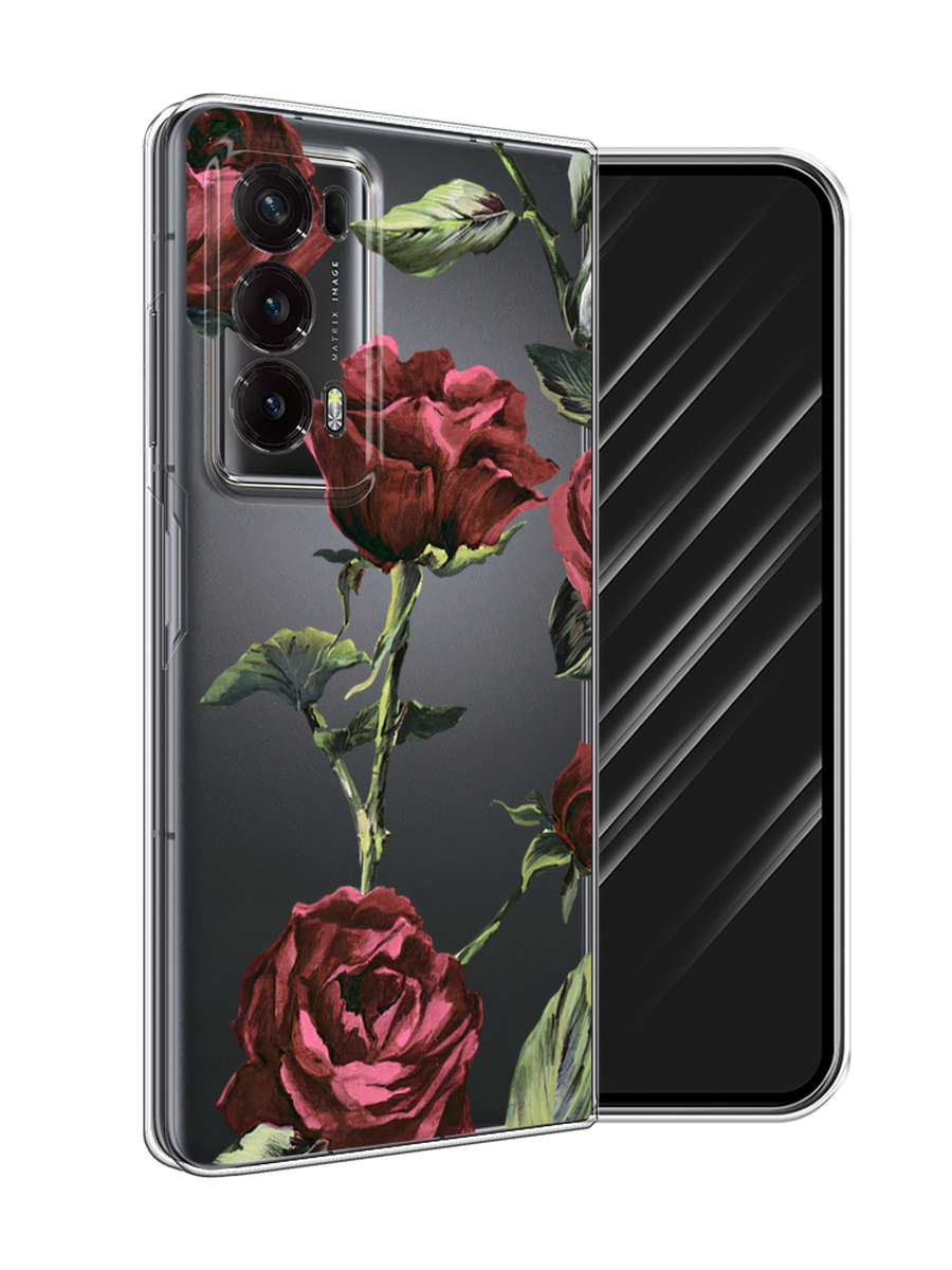 

Чехол Awog на Honor Magic V2 "Бордовые розы фон", Бордовый, 6123550-1