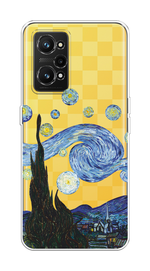 

Чехол на Realme GT Neo 3T/Neo 2 "Ночь Ван Гога", Голубой;синий;черный, 257750-1