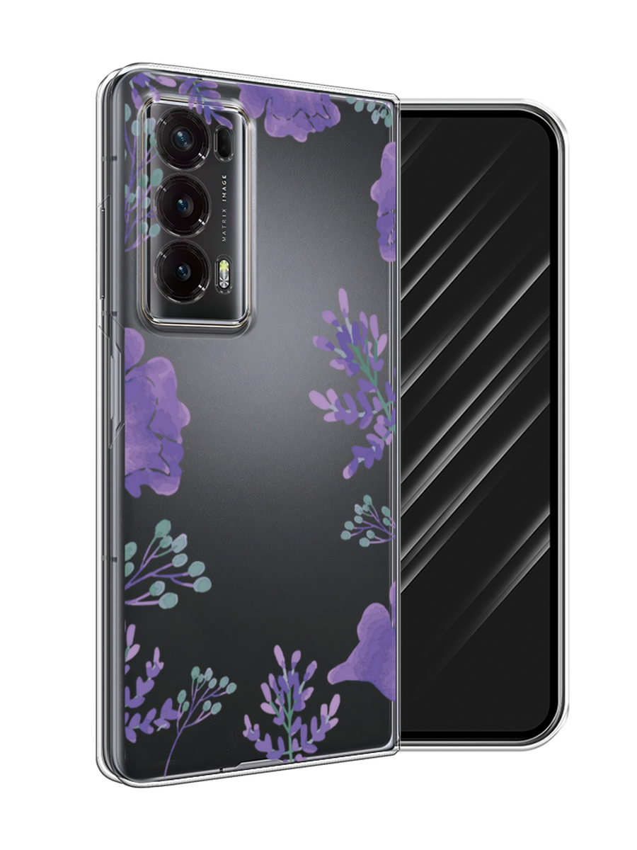

Чехол Awog на Honor Magic V2 "Сиреневая цветочная рамка", Прозрачный;фиолетовый, 6123550-1