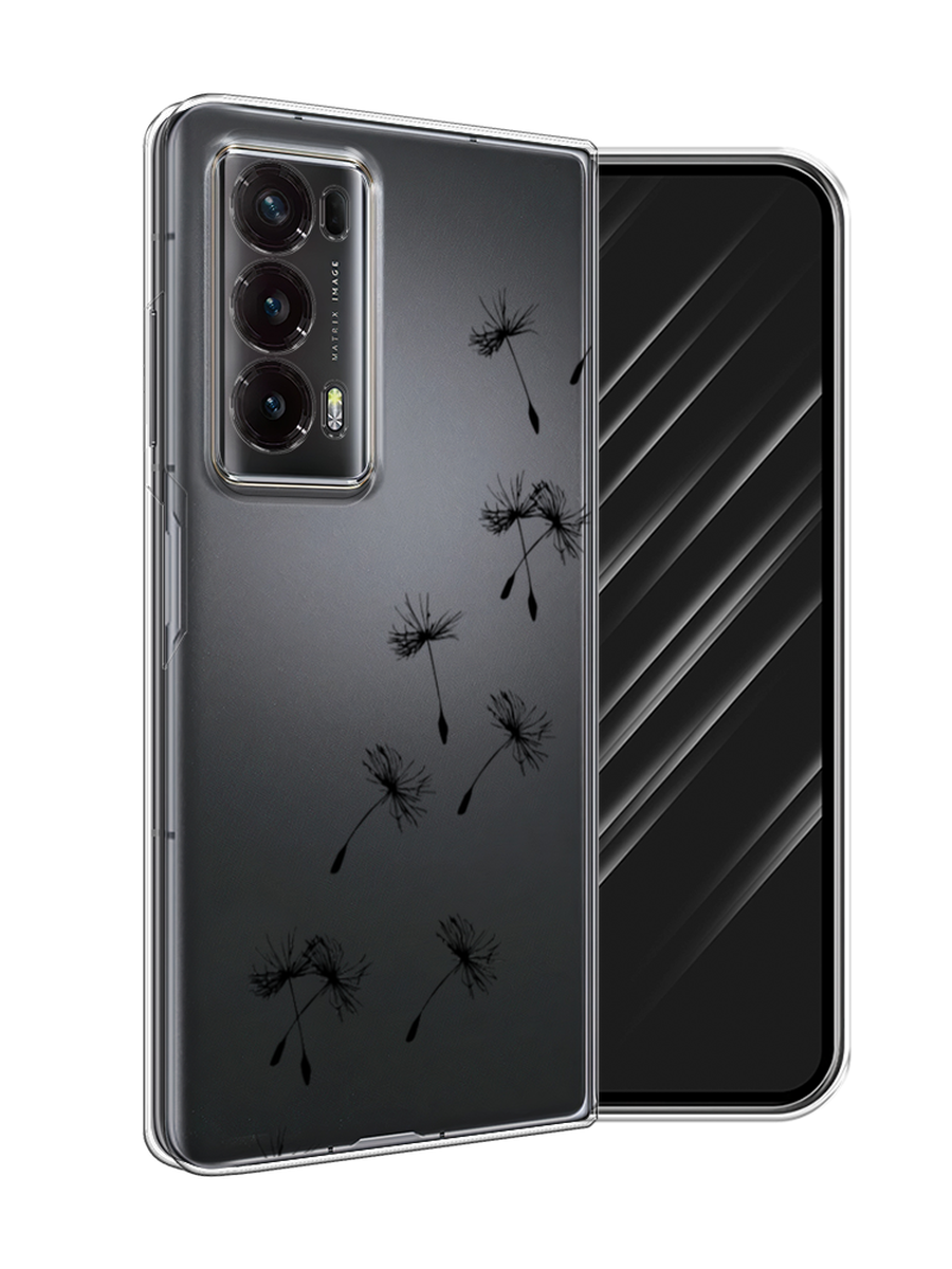 

Чехол Awog на Honor Magic V2 "Летящие одуванчики", Черный, 6123550-1