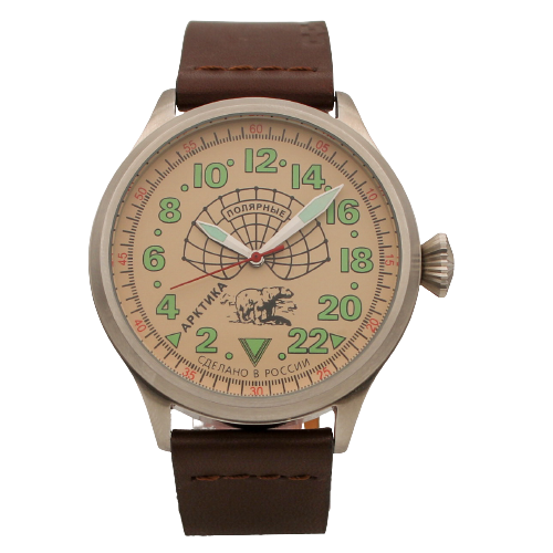 Наручные часы мужские Watch Triumph Полярные/Арктика коричневые