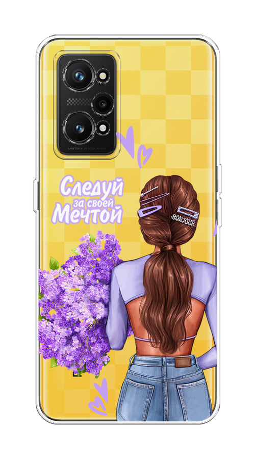 

Чехол на Realme GT Neo 3T/Neo 2 "Следуй за своей мечтой", Фиолетовый;коричневый, 257750-1