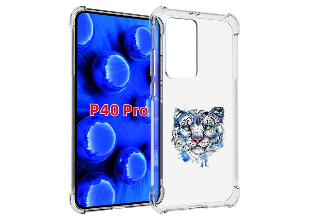 

Чехол MyPads водяной тигр для Huawei P40 Pro противоударный, Прозрачный, Tocco