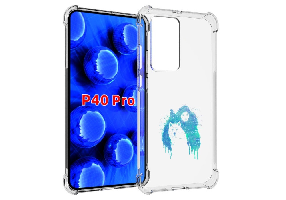 Чехол MyPads джон сноу для Huawei P40 Pro противоударный