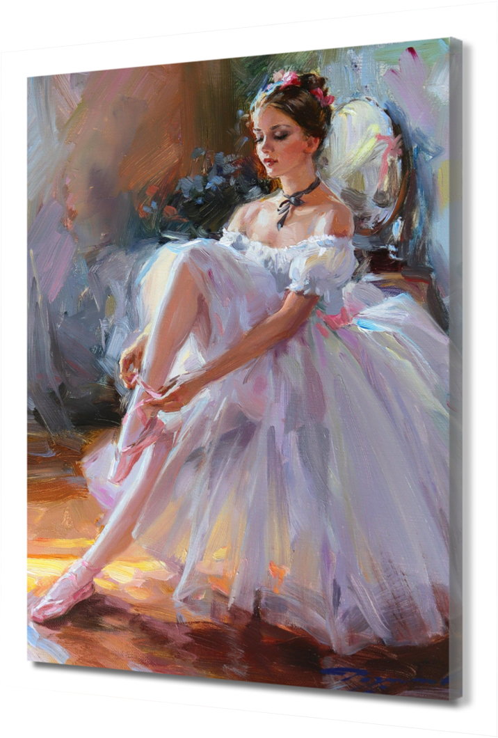 

Большая картина на холсте Девушка. Балерина PRC-341 (80x120см). Натуральный холст