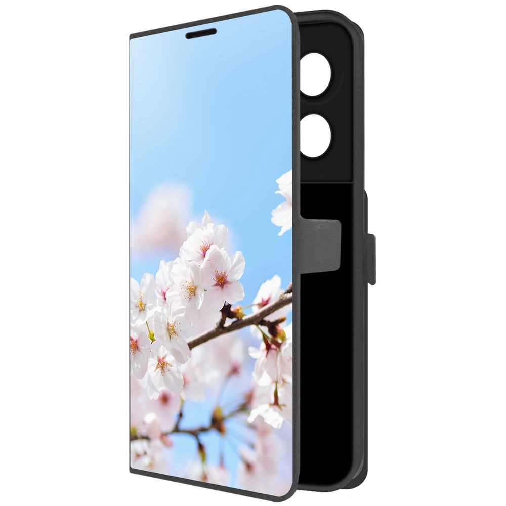 

Чехол-книжка Krutoff Eco Book для Vivo Y36 Цветение (черный)