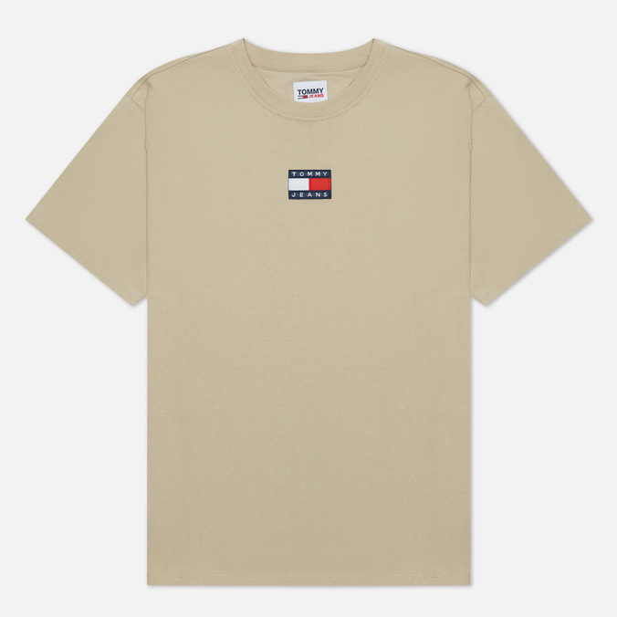 

Футболка мужская Tommy Jeans DM0DM10925ACM бежевая M, DM0DM10925ACM
