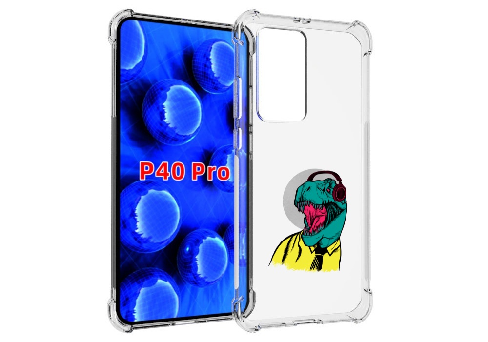 

Чехол MyPads дино для Huawei P40 Pro противоударный, Прозрачный, Tocco