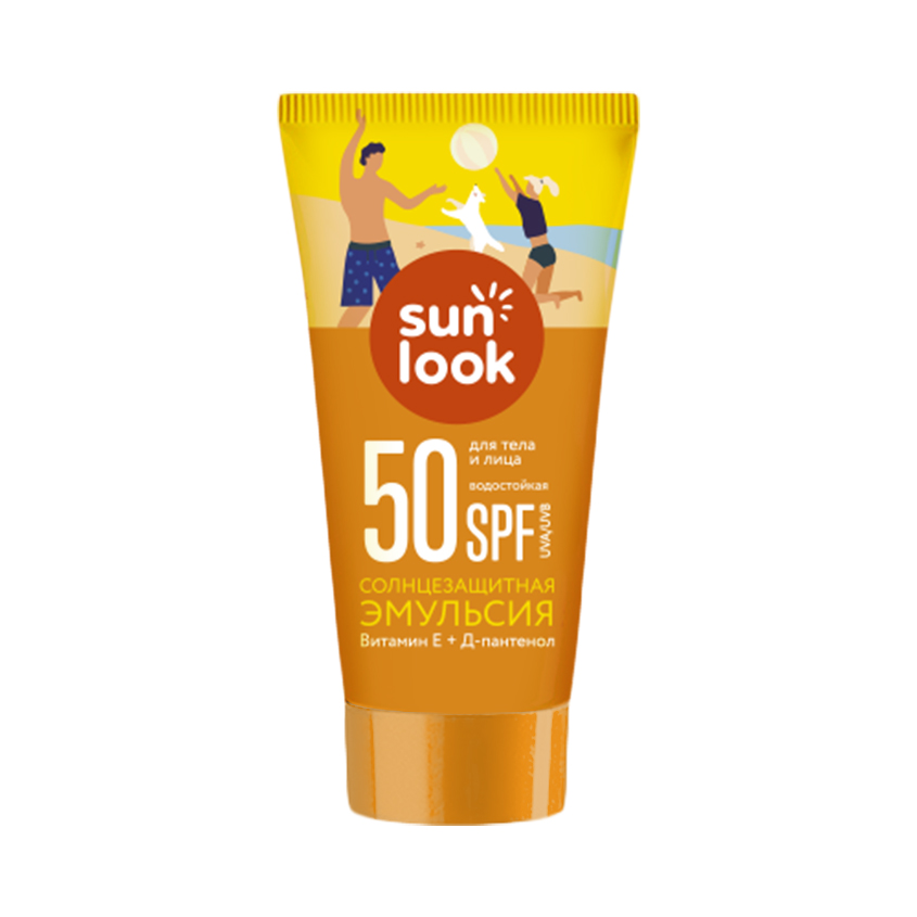 Эмульсия для тела SUN LOOK солнцезащитная водостойкая SPF-50 mini 30 мл sun look эмульсия для тела солнцезащитная водостойкая spf 30 30 0