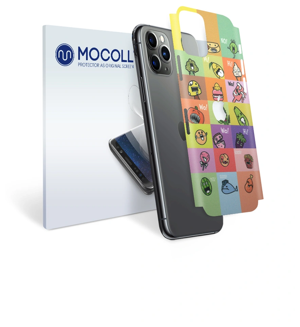 

Пленка защитная MOCOLL для задней панели (Half Cover) Apple iPhone 12 Рисунок овощи