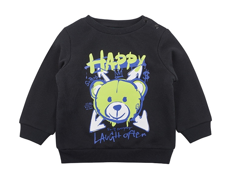 

Свитшот детский Kari Baby AW24B03002705, черный, 74, 233762