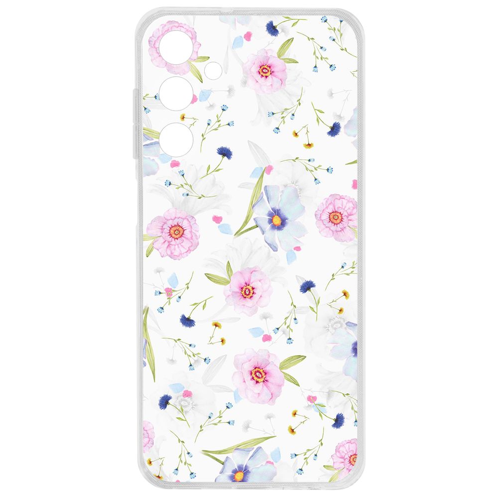 

Чехол-накладка Krutoff Clear Case Цветочный паттерн 3 для Samsung Galaxy A25 5G (A256), Прозрачный