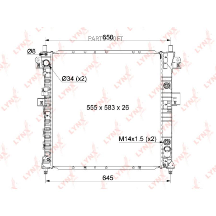 Радиатор SSANGYONG ACTYON I/KYRON 2.0D-2.3 2005 => AT