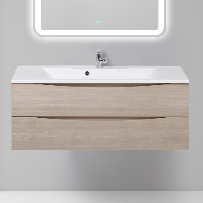

Тумба с раковиной BelBagno Marino 120 rovere grigio, Белый