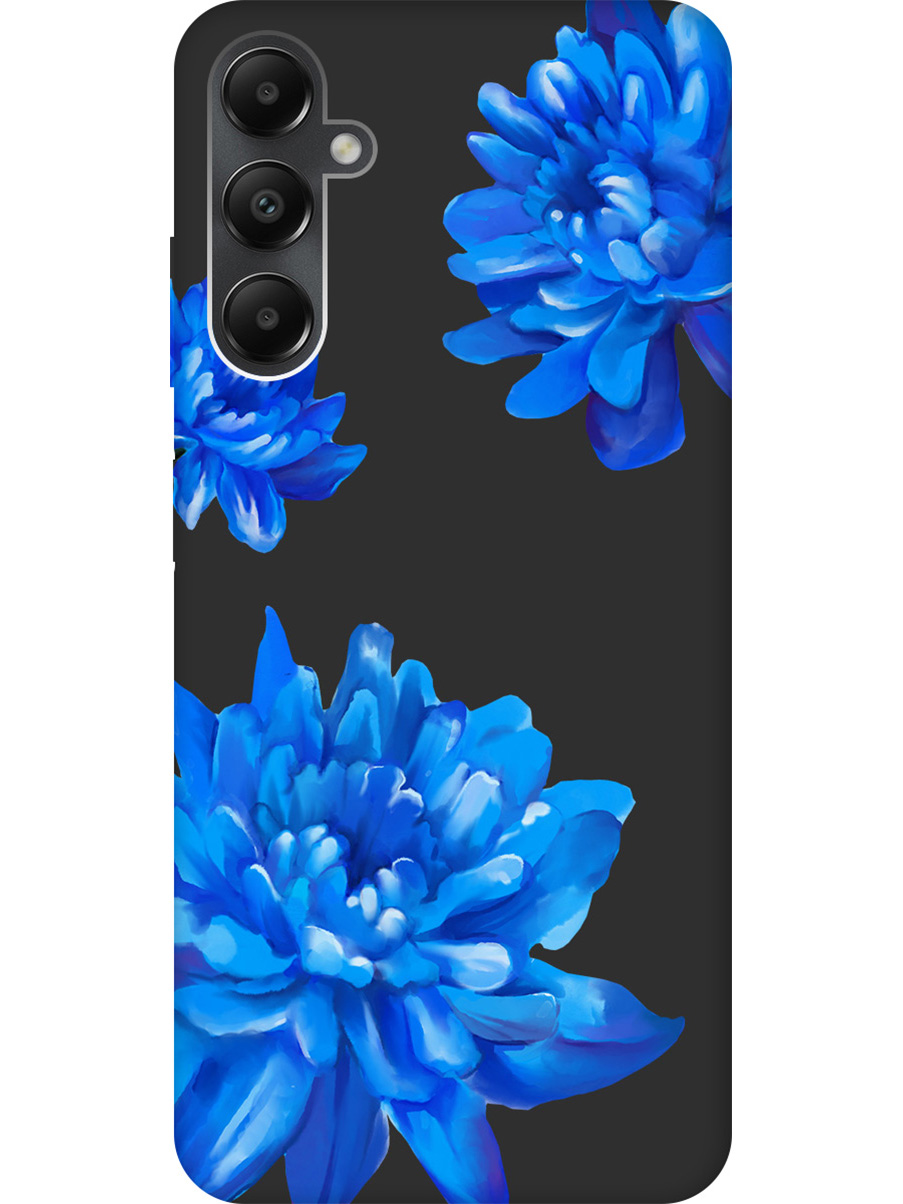 

Матовый Soft Touch силиконовый чехол на Samsung Galaxy A05s "Amazing Asters" черный, Черный;голубой;синий, 20001457