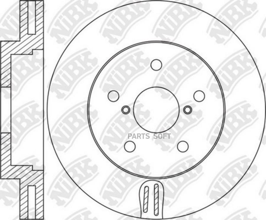 

NIBK RN1536SET Диск торм.пер.компл. (Л+П) TOYOTA LEXUS 1шт