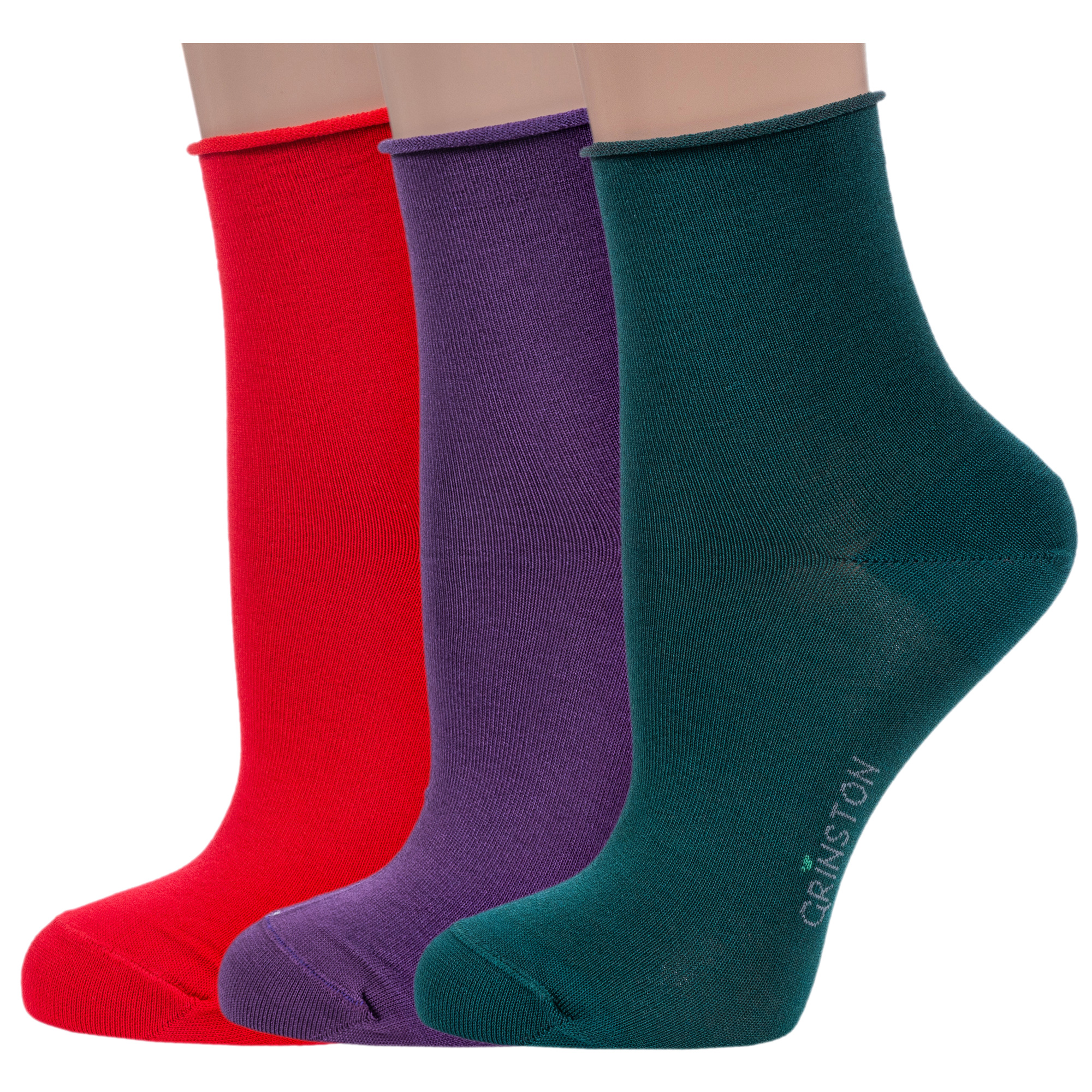 

Комплект носков женских Grinston socks 3-15D22 разноцветных 25, Красный;фиолетовый;зеленый, 3-15D22
