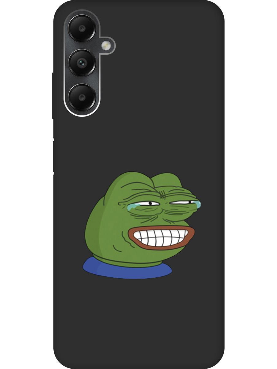 

Матовый Soft Touch силиконовый чехол на Samsung Galaxy A05s "Pepe the Frog" черный, Черный;белый;зеленый;синий, 20001457