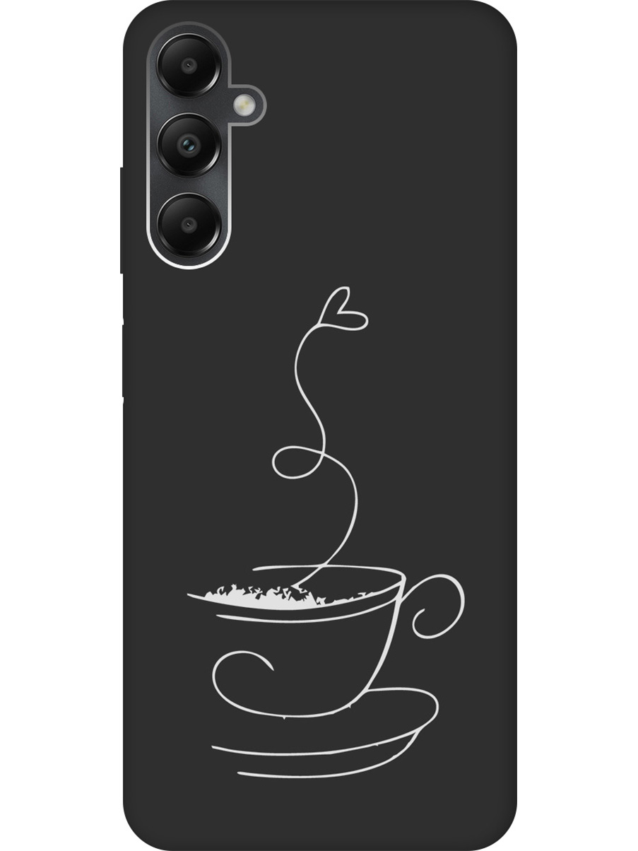 

Матовый Soft Touch силиконовый чехол на Samsung Galaxy A05s "Coffee Love W" черный, Черный;белый, 20001457