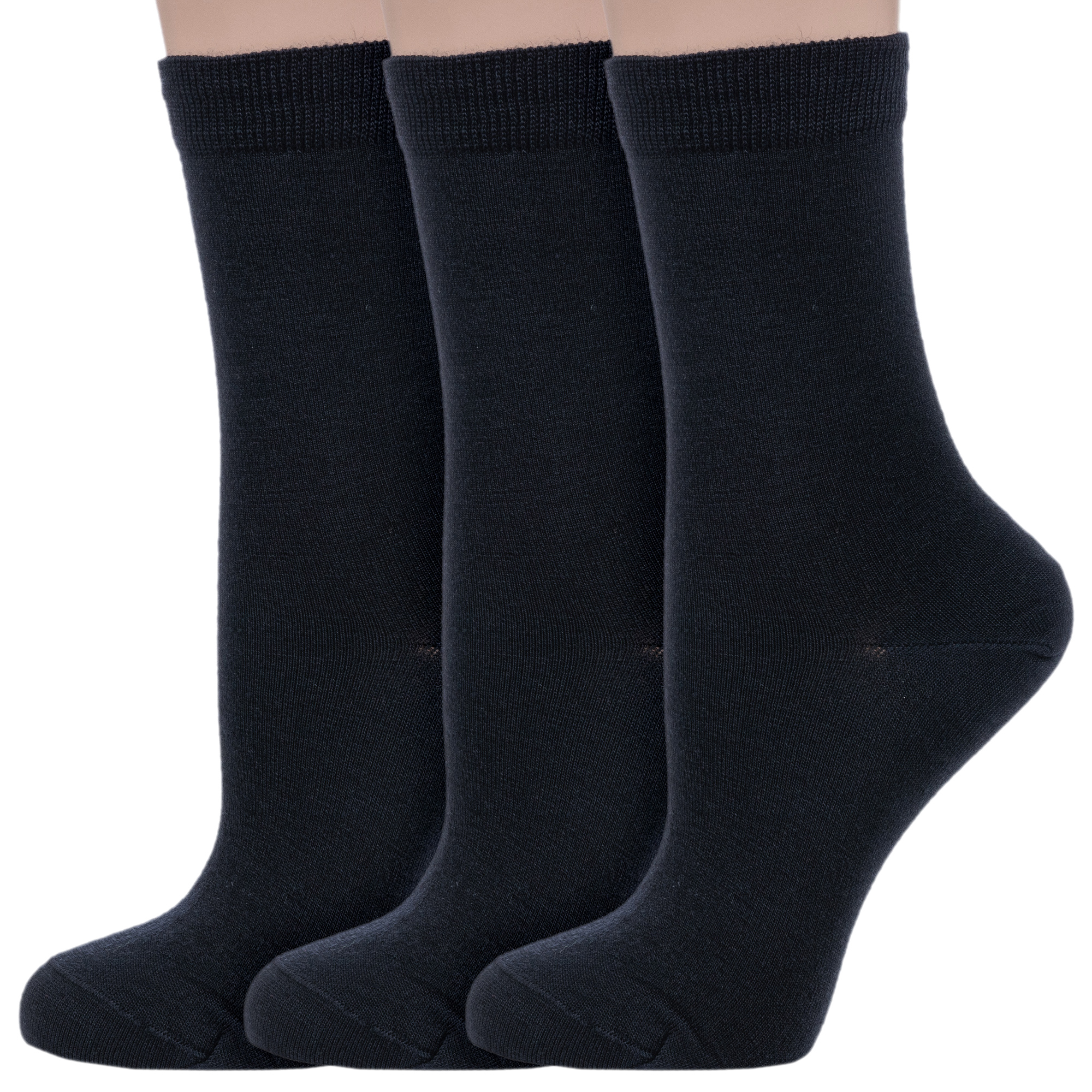 Комплект носков женских Sergio di Calze 3-16SC5 черных 23