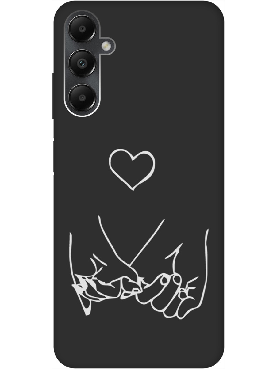 

Матовый Soft Touch силиконовый чехол на Samsung Galaxy A05s "Lovers Hands W" черный, Черный;белый;серый, 20001457