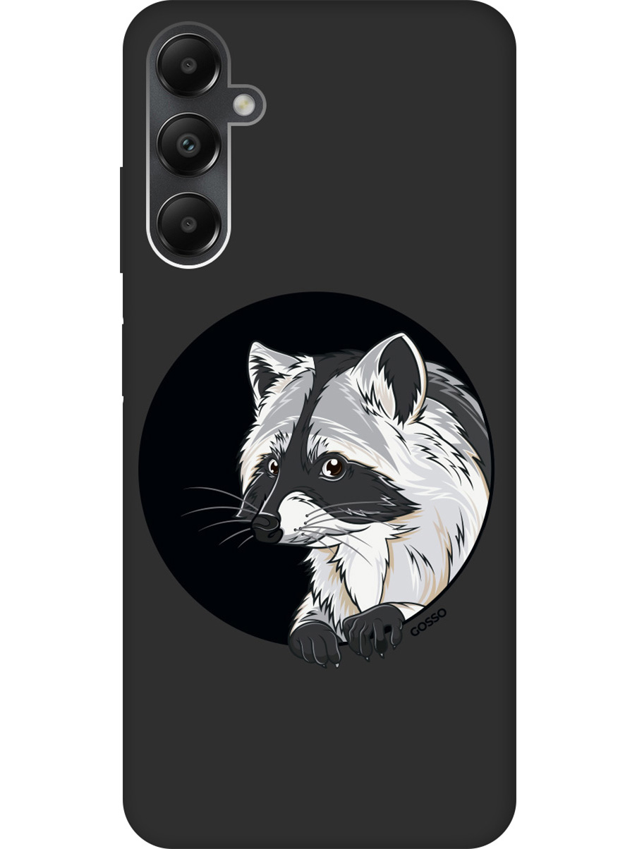 

Матовый Soft Touch силиконовый чехол на Samsung Galaxy A05s "Raccon in a Hollow" черный, Черный;белый;серый, 20001457