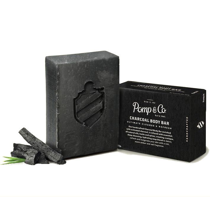 фото Мыло pomp & co charcoal body bar soap 130 гр