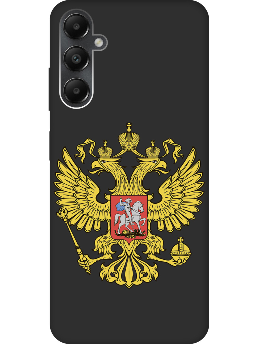 

Матовый Soft Touch силиконовый чехол на Samsung Galaxy A05s "Patriot" черный, Черный;желтый;красный, 20001457