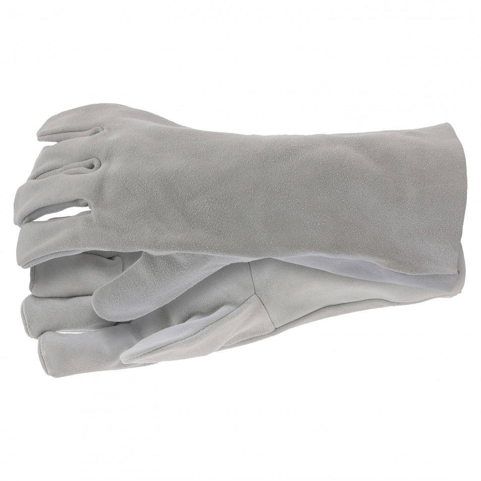 Перчатки спилковые с манжетой для садовых и строительных работ Сибртех, 67904, размер XL