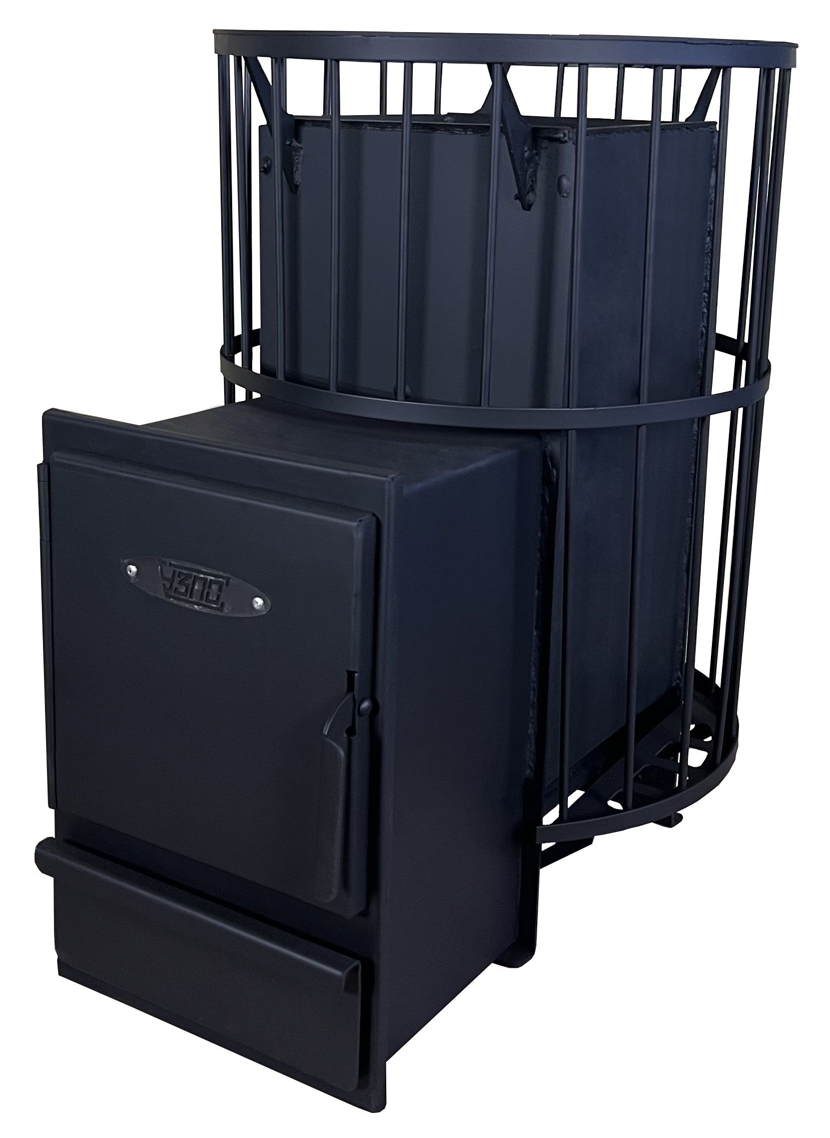 фото Дровяная банная печь узпо анютка se+ черный