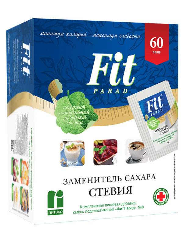 

Сахарозаменитель Fit Parad №8 саше 180 шт.