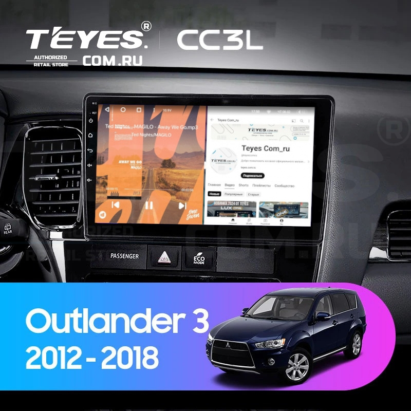 

Штатная магнитола Teyes CC3L 4/64 Mitsubishi Outlander 3 (2012-2018) Тип-A, CC3L